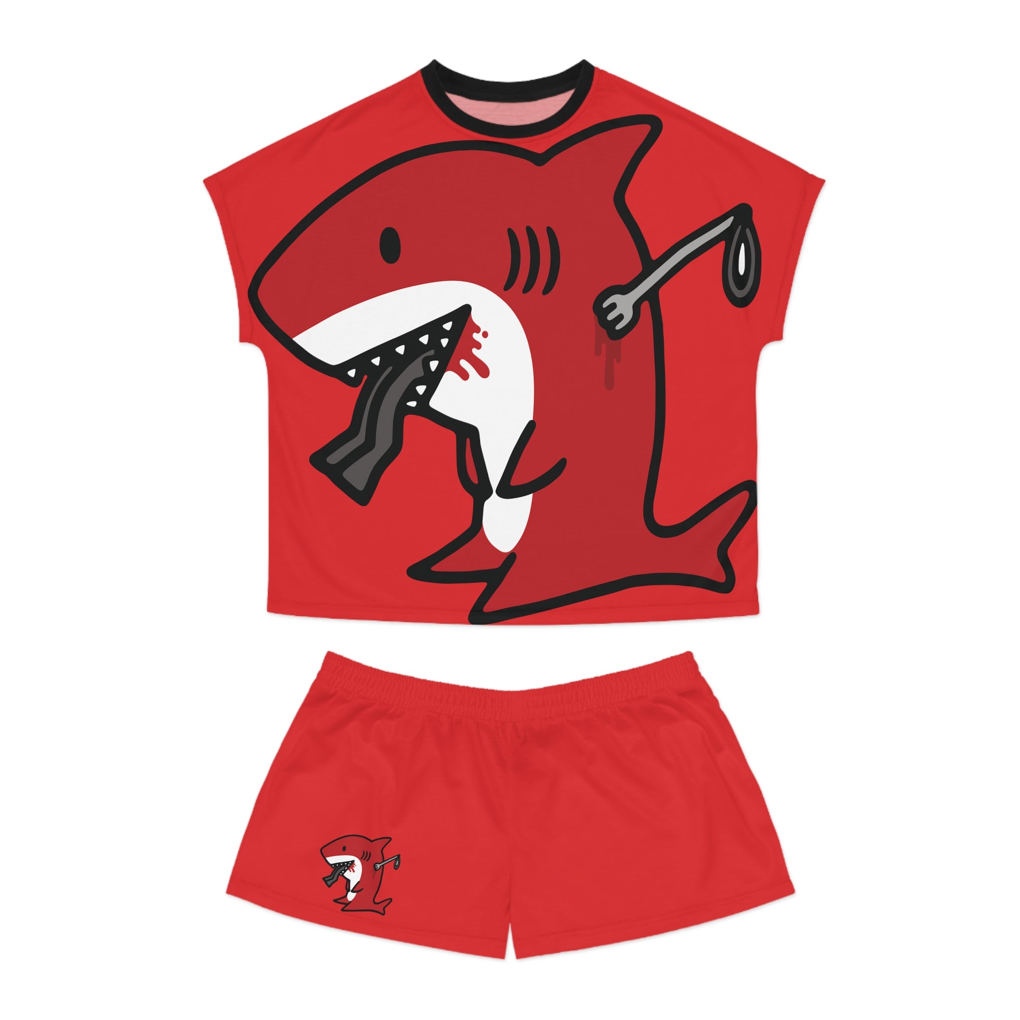 Slit Gill Big Red Pajama Set